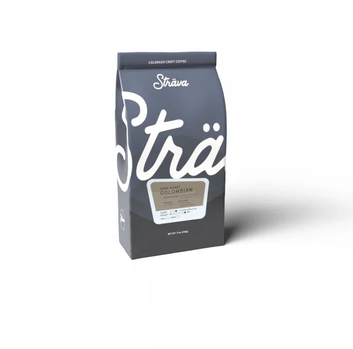 Strava CBD Coffee 500mg Decaf Columbian Roast - Angled