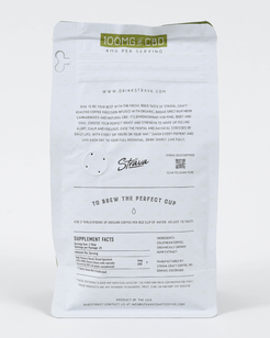 Strava CBD Infused Coffee Beans - 12oz Bag Intro Strength Medium Roast - 4mg + CBG